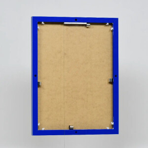 Effect aluminium fotolijst Quadro 24x30 cm blauw ontspiegeld glas