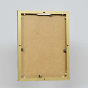 Effect aluminium fotolijst Quadro 24x30 cm goud antireflecterend glas MDF achterwand