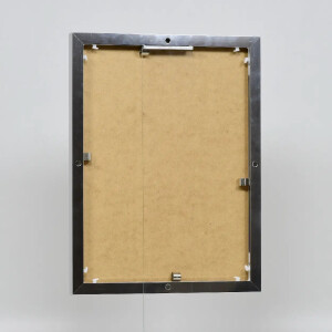 Effect aluminium fotolijst Quadro 24x30 cm zilver hoogglans ontspiegeld glas