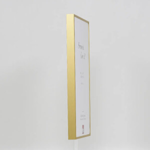 Effect aluminium fotolijst Quadro 25x35 cm goud antireflecterend glas MDF achterwand