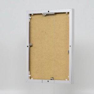 Effect aluminium fotolijst Quadro 27x48 cm zilver hoogglans ontspiegeld glas