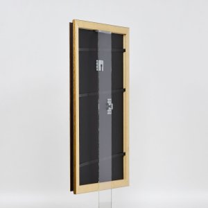 Effect houten lijst profiel 21 notenbruin 70x100 cm anti-reflexglas