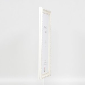 Effect Houten Barok Lijst Profiel 37 wit 42x59,4 cm Antireflecterend glas