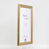 Effect houten barokke lijst Profiel 37 antiek zilver 42x59,4 cm Antireflecterend glas