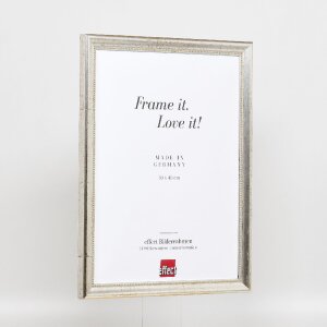 Effect houten fotolijst profiel 85 zilver 24x30 cm ontspiegeld glas