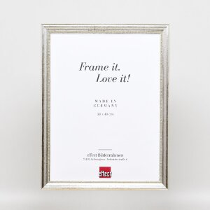 Effect houten fotolijst profiel 85 zilver 42x59,4 cm ontspiegeld glas