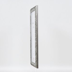 Effect houten lijst profiel 94 zilver 25x50 cm ontspiegeld glas