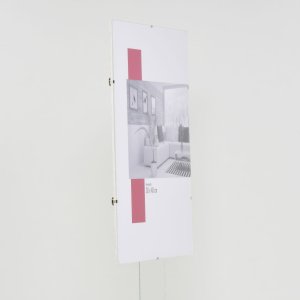 Effect clip lijst 18x24 cm acrylglas Lijstloze fotohouder voor wandmontage