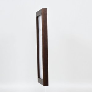 Effect houten fotolijst profiel 52 donkerbruin 70x70 cm museumglas