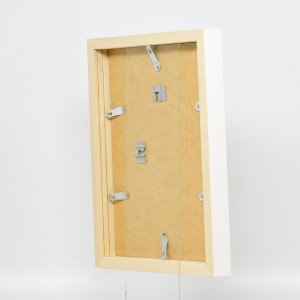 Efffect houten lijst profiel 55 overhemd lijst 50x70 cm wit helder glas