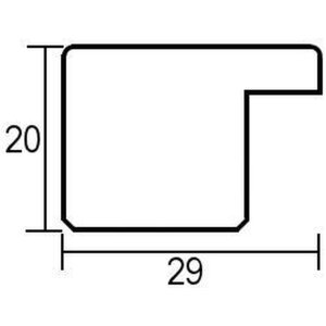 Effectprofiel 2310 Wandspiegel 30x40 cm tot 50x70 cm