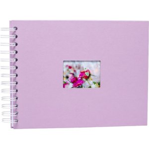 HNFD Spiraalalbum BULDANA orchidee 23x17 cm 40 witte paginas