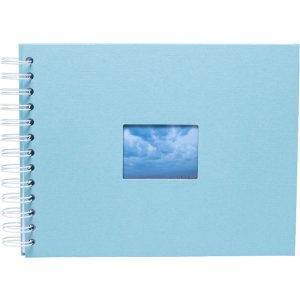 HNFD Spiraalalbum BULDANA aqua 23x17 cm 40 witte paginas