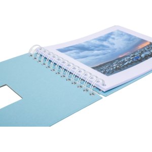 HNFD Spiraalalbum BULDANA aqua 23x17 cm 40 witte paginas