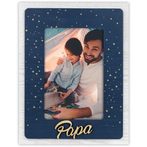 ZEP Houten Fotolijst Astro FR blauw 10x15 cm Papa Fotolijst