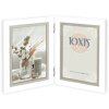 ZEP Houten dubbele lijst Sion wit 2 fotos 10x15 cm (28,5x19 cm)