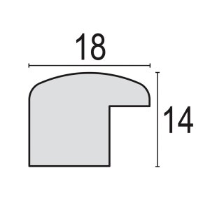 ZEP Houten lijst Action M19 wit WH 20x25 cm