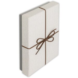 ZEP geschenkdoos bruin/grijs 6 maten 34x34x4.5cm Elegance