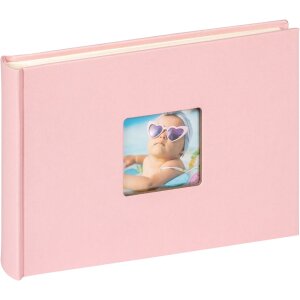 Walther Klein Fotoalbum FUN roze 22x16 cm 40 witte paginas