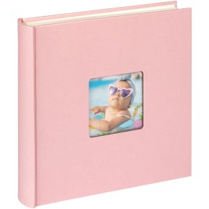 Walther Jumbo Fotoalbum Fun roze 30x30 cm 100 witte paginas