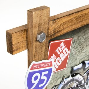 ZEP Muurdecoratie GALLUP 59x40x4 cm Motorfiets