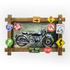 ZEP Muurdecoratie GALLUP 59x40x4 cm Motorfiets