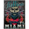 ZEP Tinnen bord TATTOO 47x35x0,5 cm Miami