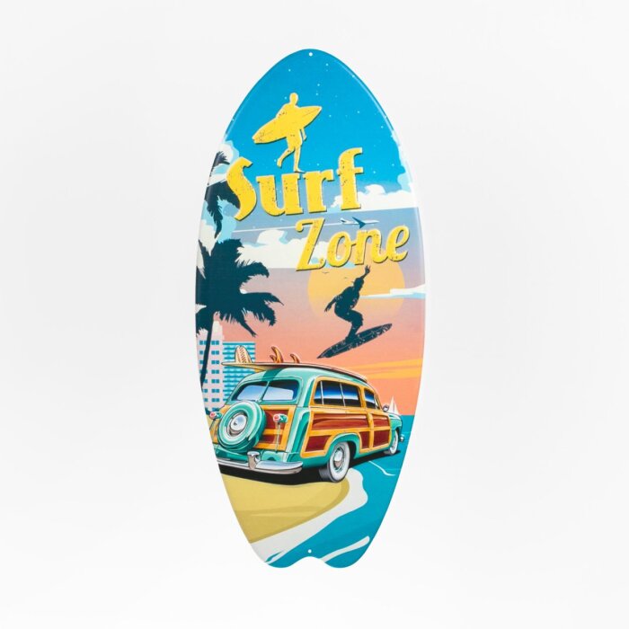 ZEP Tinnen Bord SURF 52,5x23x0,3 cm Surf Zone