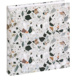 Walther Fotoalbum Terrazzo Stone Zwart 30x30 cm 60 witte...