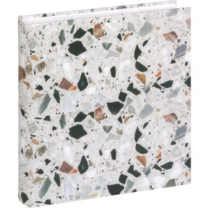 Walther Memo Album Terrazzo steen zwart 200 fotos 10x15 cm