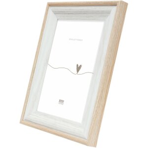 Deknudt Houten lijst S68VG1 wit-natuur 30x45 cm