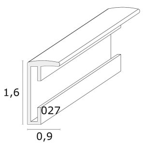 Deknudt Aluminium Fotolijst S027 zwart 30x45 cm