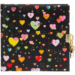 Goldbuch Dagboek Heart to Heart donker 16,5x16,5 cm 96...