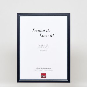 Effect houten fotolijst profiel 26 blauw 13x13 cm Antireflecterend glas