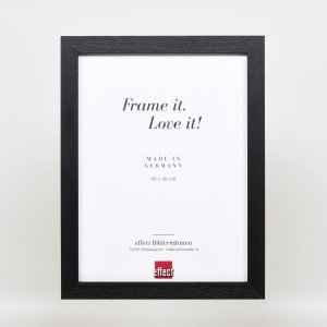 Effect houten fotolijst profiel 52 zwart 18x27 cm Antireflecterend glas