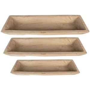 Clayre & Eef 5H0559CH Schalen 70x20x9 - 66x15x7 -...