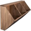 Clayre & Eef 5H0638 Wandplank 60x19x30 cm Bruin Rechthoek