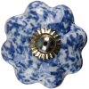 Clayre & Eef 65207 Deurknop Ø 4x4 cm Blauw - Wit