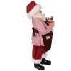 Clayre & Eef 65220 Decoratie Kerstman 16x8x28 cm Rood