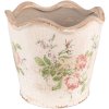 Clayre & Eef 6CE1537M Decoratie Bloempot Ø 16x14 cm Roze - Beige