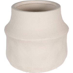 Clayre & Eef 6CE1568L Decoratie Bloempot Ø 17x16 cm Beige