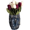 Clayre & Eef 6CE1572M Decoratie Bloempot 13x15x17 cm Blauw