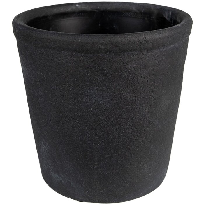 Clayre & Eef 6CE1579L Decoratie Bloempot Ø 16x16 cm Grijs