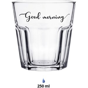 Clayre & Eef 6GL4371 Drinkglas Ø 8x10 cm - 250...