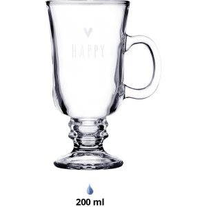 Clayre & Eef 6GL4373 Theeglas 10x8x15 cm - 200 ml