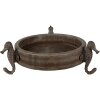 Clayre & Eef 6H2181 Sierschaal Ø 33x13 cm Bruin-Grijs Rond