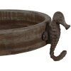 Clayre & Eef 6H2181 Sierschaal Ø 33x13 cm Bruin-Grijs Rond