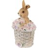 Clayre & Eef 6PR3834 Decoratie Konijn 7x6x11 cm Bruin - Roze