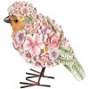 Clayre & Eef 6PR4873 Decoratie Vogel 11x17x18 cm Roze