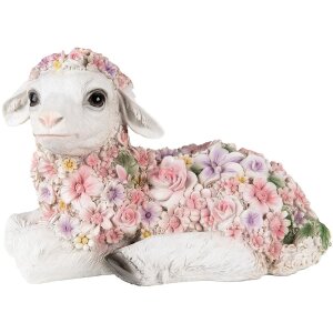 Clayre & Eef 6PR4879 Decoratie Schaap 25x13x16 cm Roze